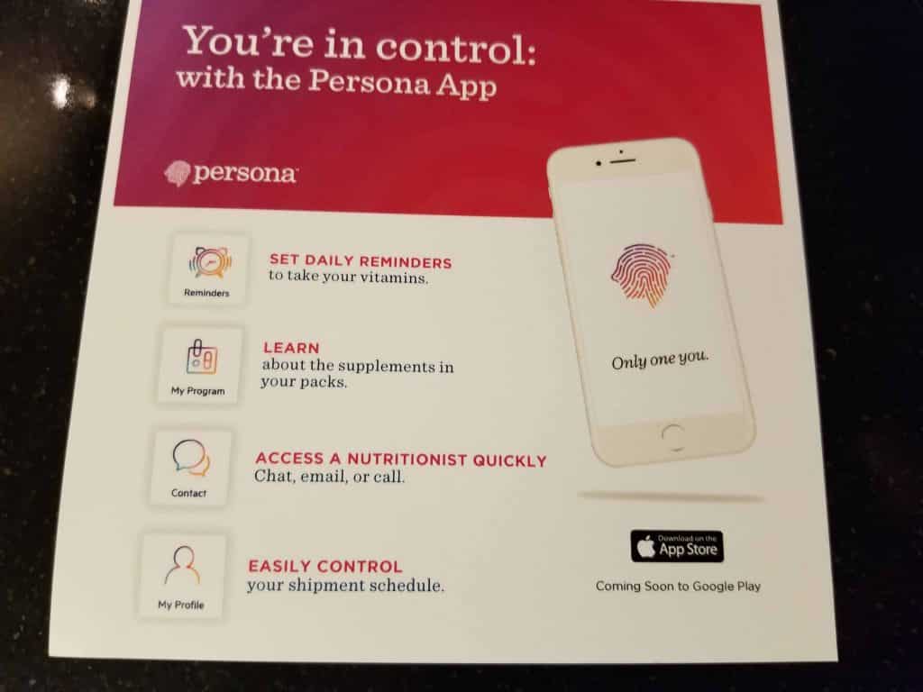 Persona Nutrition App