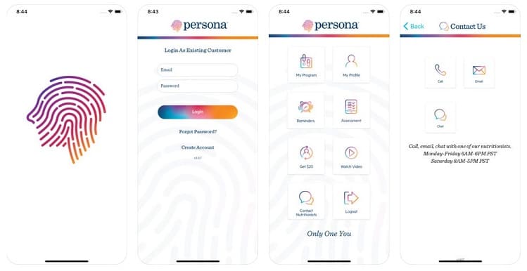 Persona Nutrition App