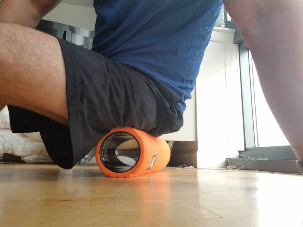 GRID Foam Roller on Hips