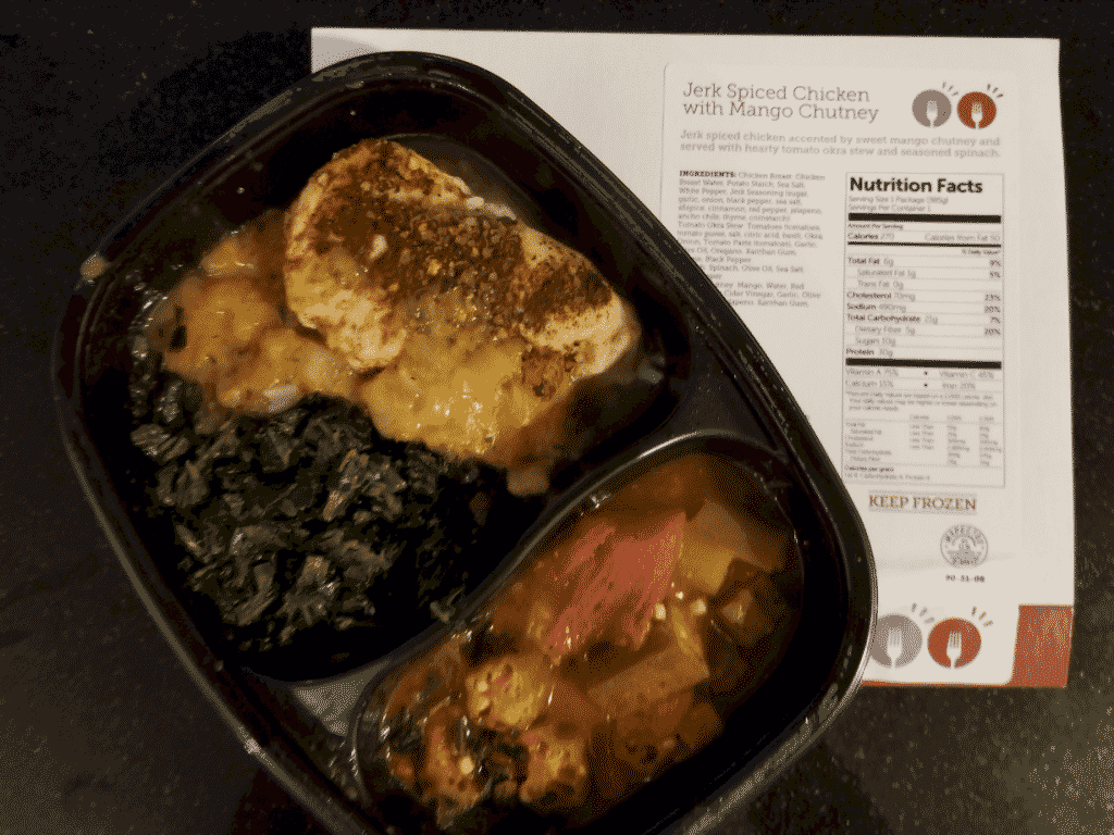 A Review of BistroMD & Balance by BistroMD 18 Jerked Spice Chicken with Mango Chutney